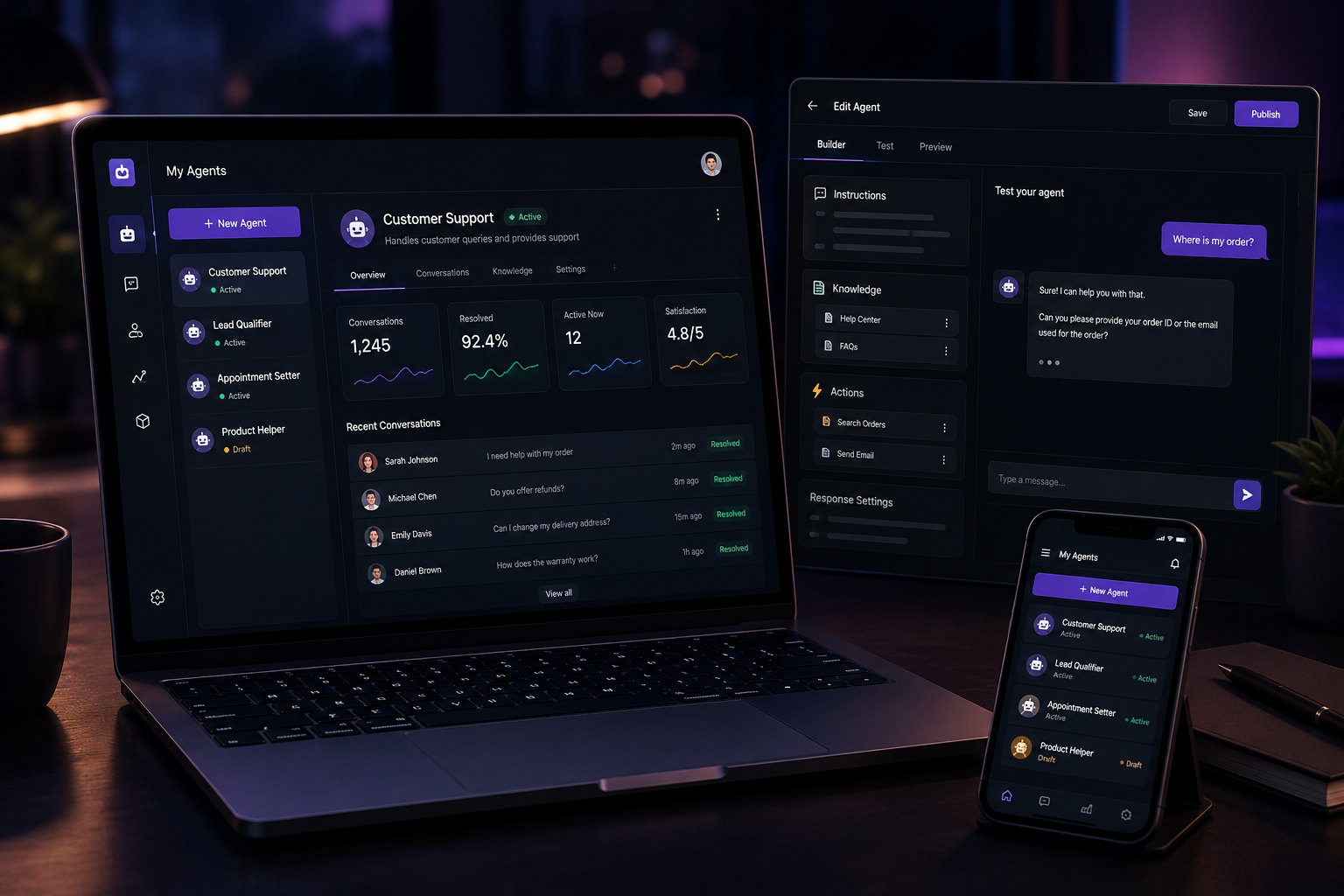 No-Code AI Agent Builder (SaaS)